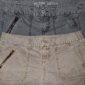 Mossimo Slim Skinny Moto Jeans, Set of 2